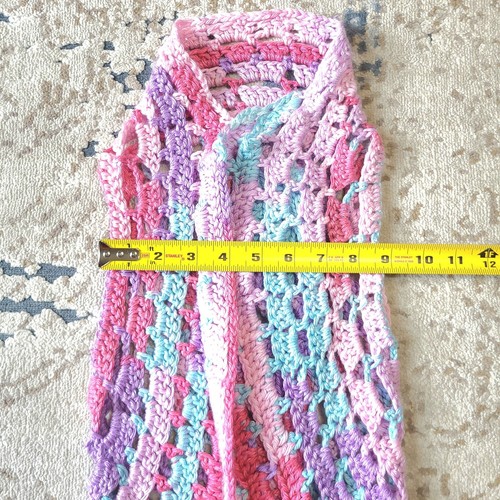 Handmade Kids Shrug Open Front Cardigan Multicolor One Size - Picture 3 of 3