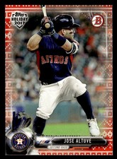 Jose Altuve 2017 Topps Holiday Bowman Red Holiday Sweater #/10 #TH-JAL ESE