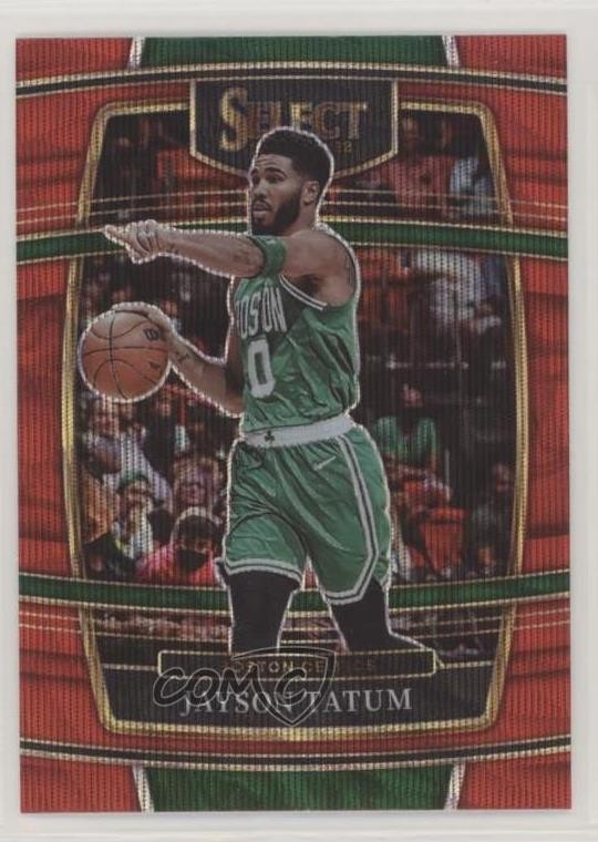 2021-22 Panini Select Concourse Red Wave Prizm Jayson Tatum #77 uk2