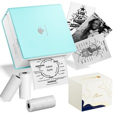 Mini impresora de pegatinas Phomemo, mini impresora máquina para hacer pegatinas M02, impresión P...