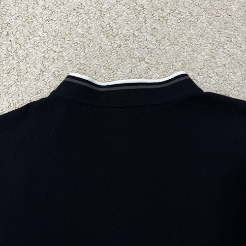 Fred Perry M4526 Kurzarm Grandad Kragen Poloshirt Schwarz Größe Herren Large - Bild 7 von 14