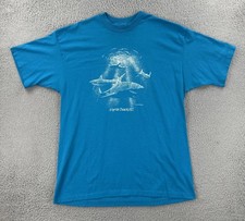 Vtg Hanes Fifty-Fifty XL Blue Single Stitch Made In USA Shirt Myrtle Beach 1988