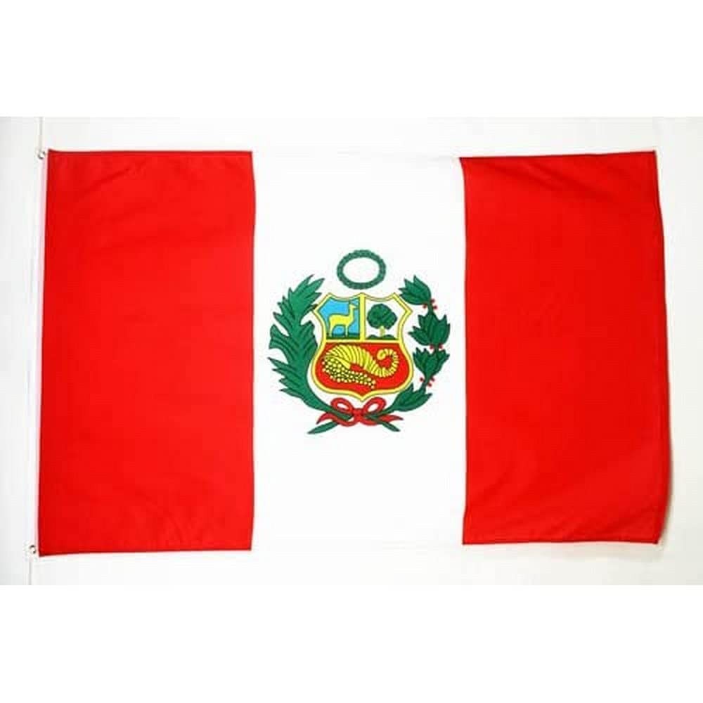 BANDIERA PERÙ 150x90cm - BANDIERA PERUVIANA 90 x 150 cm - AZ FLAG U0Jo