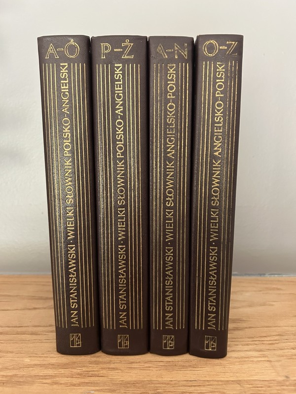 Polish English / English Polish Dictionary Set Complete 4-Volume Set Hardcover