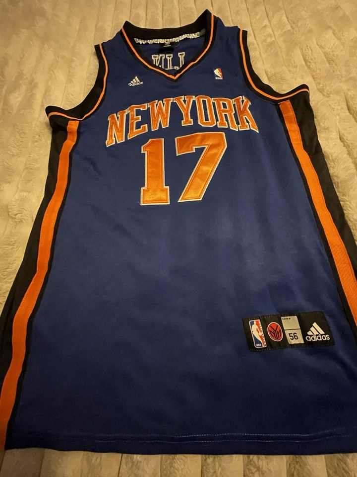 Camiseta deportiva para hombre Jeremy Lin Adidas NBA New York Knicks oficial visitante azul talla 56 Foto 2 de 4