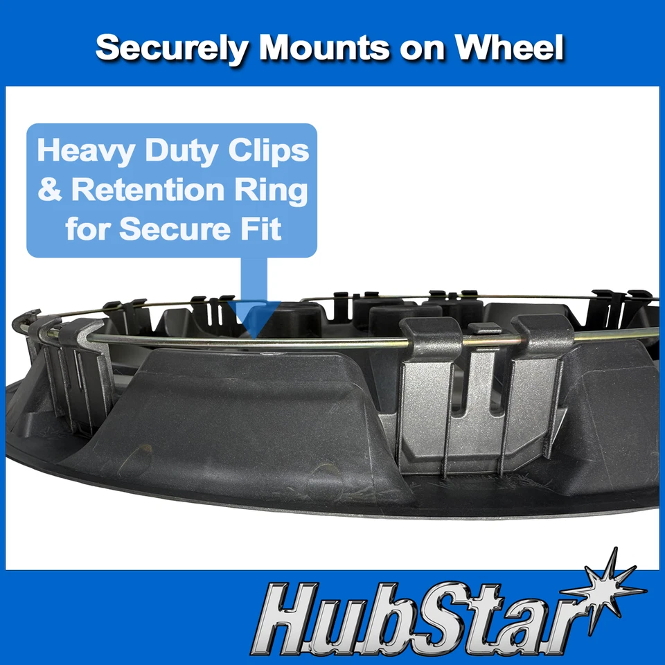 NUEVO Juego de Tapacubos para Nissan Altima 2013-2018 - Réplica Premium Negro Brillante 16 pulgadas Foto 3 de 4