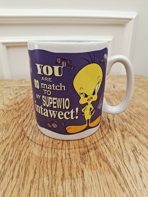 Warner Bros Looney Tunes - Tweety Classic Decal Tasse - 1996 - Top Zustand