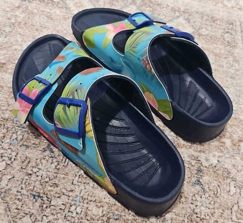 Sandali Birkenstock Birki's Haiti Lagoon scena oceano tropicale Arizona taglia EU 37 - Foto 3 di 15
