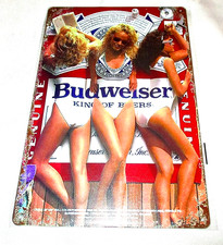 BUDWEISER 'King of Beers' Metal Sign #1 - NEW