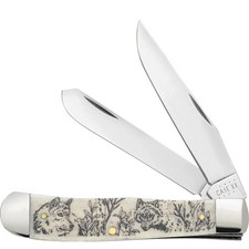 CUCHILLOS ESTUCHE XX LINDA KARST LOS LOBOS TRAMPERO DE HUESOS NATURAL 6254 SS (1067677) POC