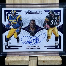 2023 Panini Flawless | Career Progressions Jerome Bettis AUTO Sapphire /10