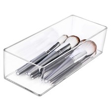 Acrylic Makeup Organizer, 1-Compartment Clear Bathroom Drawer Tray