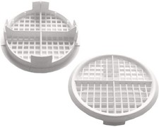 10 Number Timloc 70mm White Plastic Round Circular Push in Soffit Air Vents 