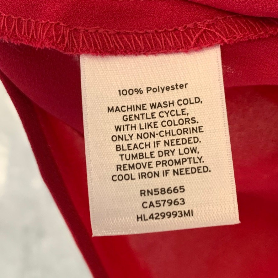 CHELSEA28 Red Cerise Sleeveless Button V-Neck Top SZ S | eBay