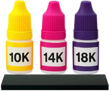 Gold Testing Kit 10K 14K 18K Acid Solutions with 2X2 Test Stone Precious Metal