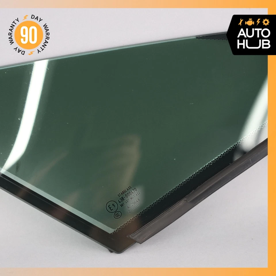 Aston Martin V8 V12 Vantage puerta delantera derecha esquina ventana vidrio OEM Foto 4 de 4