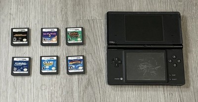 Nintendo DSi  Handheld System 6 Game Lot With Carrying Case -TESTED