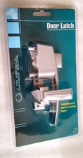 Ultra Rectangular Push Button Door Latch For Storm Screen Doors Silver 47011 New