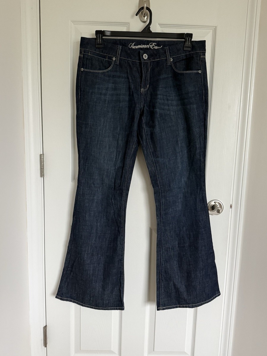Women’s Aerie Dark Wash Real Flare Jeans Size 14