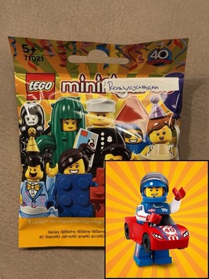 LEGO Minifiguren Serie 18 | Rennwagenmann | VERSIEGELT | 71021 | col18-13
