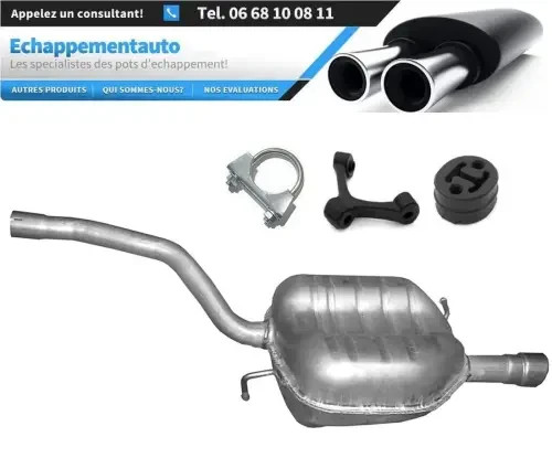 Silencieux arrière pot échappement Passat B6 B7 essence 2005-2014 Berline Break