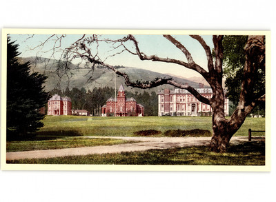 USA, California, Berkeley College, Photochrome, ca.1898  vintage print photoch