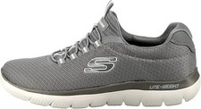 Scarpe da ginnastica uomo Skechers - slip ins bordo in rete antracite