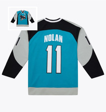 Men's #11 Nolan Teal 1999/00 Power Play Stitched Hockey Jersey Sz S-6XL