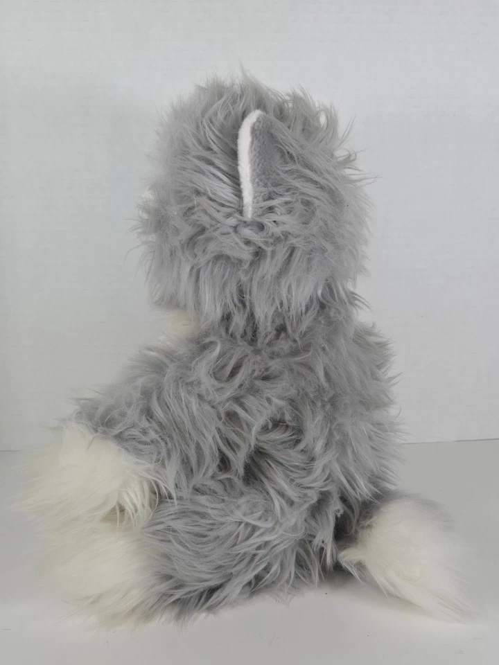 Плюшевое белое серое длинношерстное мягкое плюшевое животное Gund the Cat Yvonne - Изображение 4 из 4