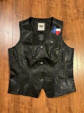 Leather Harley Davidson Vest Size Medium