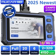 MUCAR 682 Bidirectional OBD2 Scanner Car Diagnostic Scan Tool FCA Full System AI