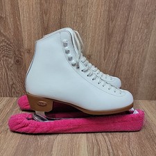 Riedell Ice Skates 121 BV Sz 5 Blade Protectors White Sheffield 9 2/3 Ski USA