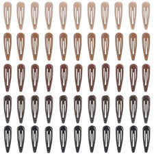 50 Pcs Metal Snap Hair Clips, 2 Inch Non-slip Small Hair Barrettes for Women ...