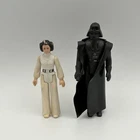 Lot of 2 Vintage 1977 Kenner Star Wars Darth Vader & Princess Leia GMFGI Figures