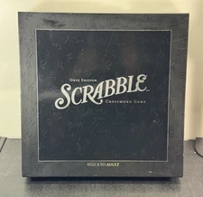 RARE SCRABBLE Onyx Edition Game 2006 Turntable Hasbro Board Game Missing Tiles