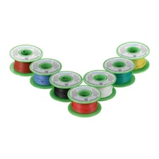 20 Gauge Silicone Wire Kit 7 Color Each 25 ft Flexible 20 AWG Stranded Tinned...