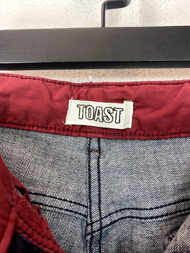 Toast Straight Leg Blue Jeans 5 Pocket Mid Rise Cotton Blend Size 16 - Picture 4 of 7