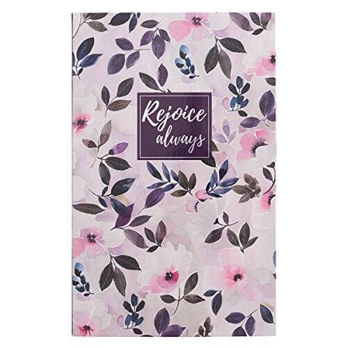 Leather Bound Journal Flexcover Rejoice Always - Inspirational Notebook-image