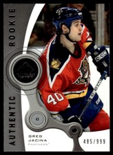 2005-06 SP Game Used Greg Jacina Rookie 485/999 Florida Panthers #212