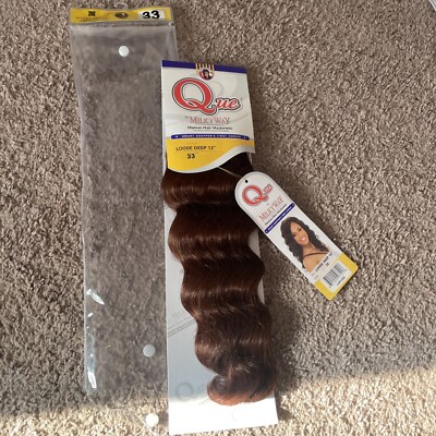 Que by Milky Way Human Hair Mastermix Loose Deep 12  - Color 33