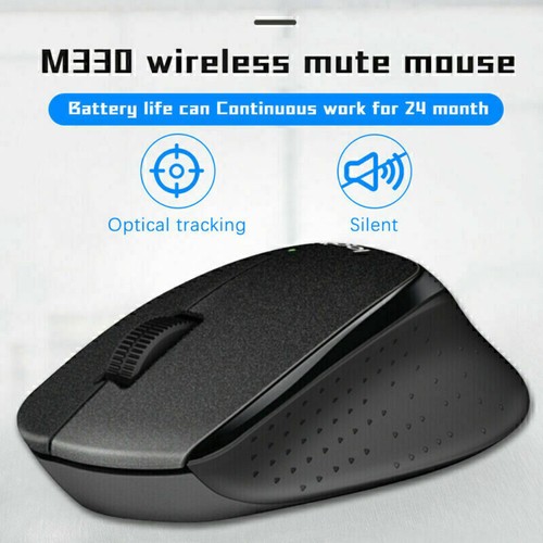 A M330 Silent Plus Wireless Mouse Quiet 2.4GHz USB Receiver Optical Mice - Picture 10 of 27