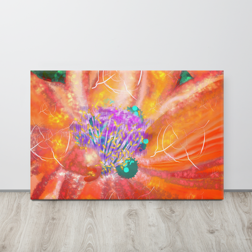 Broken Poppy... Canvas | DESIGNER | ART | DESIGN | ORANGE | FLOWER | BEAUTIFUL - Picture 6 of 84