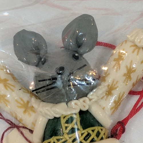 De Colección Silvestri Happy Mouse en un Vestido Adorno de Navidad - Imagen 3 de 6