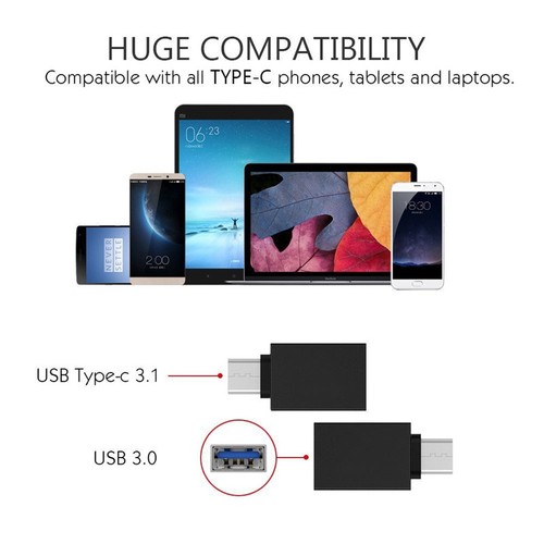 Fast Type C Male to USB 3.0 Premium A Female Converter USB-C Data OTG Adapter - Picture 3 of 22