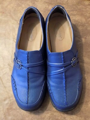 Blue ComfortView Mandmade Leather Ladies Shoes 12m
