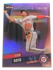 2019 Topps Finest - Juan Soto - PURPLE SHORT PRINT /250 - Nationals