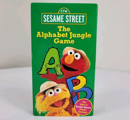 Sesame Street The Alphabet Jungle Game (VHS, 1998) Vintage 90s Kids ...