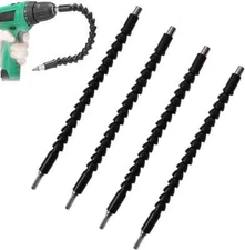 4 Pack Flexible Drill Bit Extension 11.6 Inch Screwdriver Flexible Bits Kit