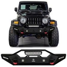 Vijay For 1997-2006 Wrangler Tj Textured Front Bumper With Winch Plate Vijay For 1997-2006 Wrangler Tj Textured Front Bumper With Winch Plate