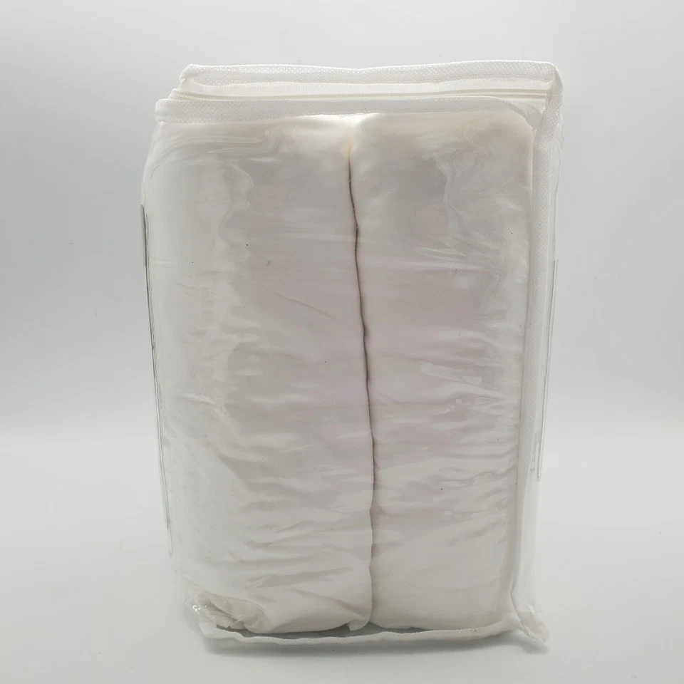 4 JCP Twin/Twin XL Microfiber Fitted Sheets Casual Comfort 2 White 2 Gray Dorm - Image 4 of 4